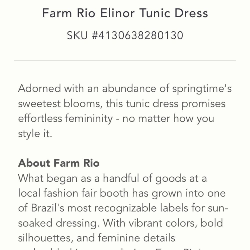 Farm Rio dress NWT - Picture 7 of 8